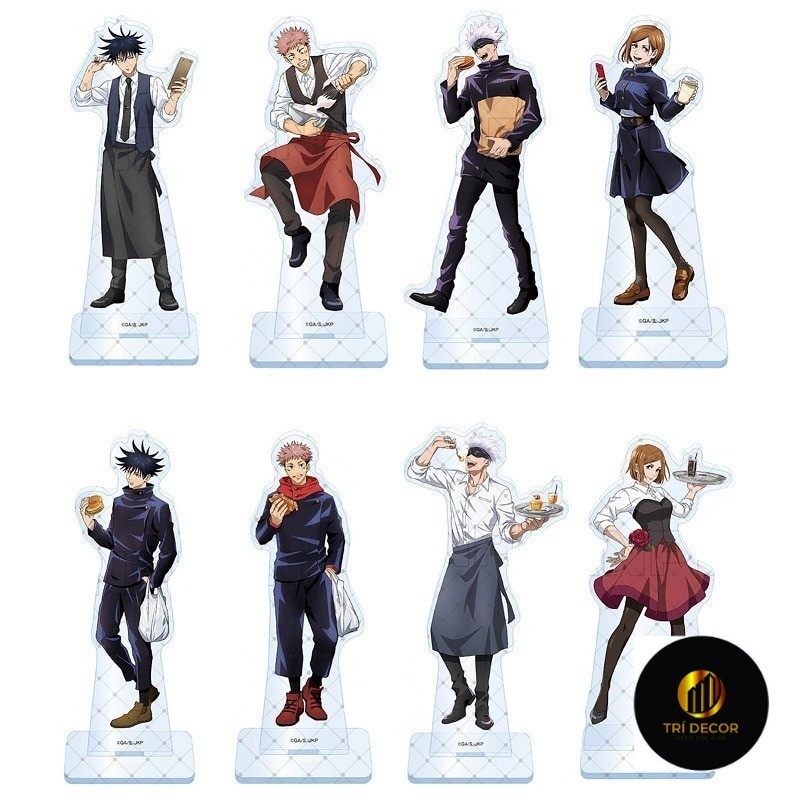 Standee รุ่น Jujutsu Kaisen Gojo Megumi Yuji Nobara Nanami Toge Sukuna Eto 38 Study มุมอุปกรณ์ตกแต่งโต๊ะทํางาน