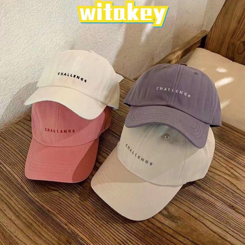 Witakey CHALLENGE หมวกเบสบอล ปักลายตัวอักษร สไตล์ฮิปฮอป