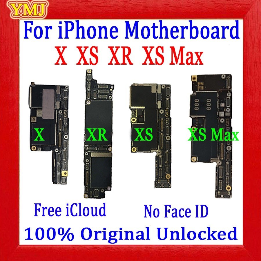 Dtmf ส่งฟรี เมนบอร์ดโลจิก ปลดล็อก ICloud ของแท้ 100% สําหรับ IPhone X XR XS MAX