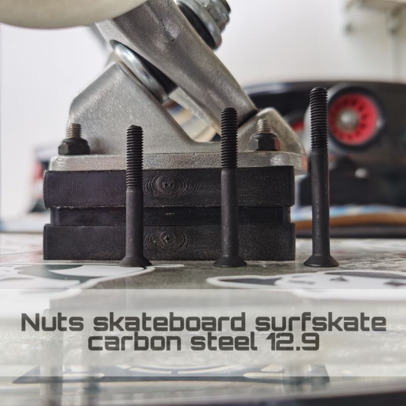 +B+น็อตทรัค​ 35-40-45-50-55-60​  mm​ surfskate​ มาตราฐาน เยอรมันDIN7991​ยึดทรัคสเก็ตบอร์ดยาว  skateboard truck nut