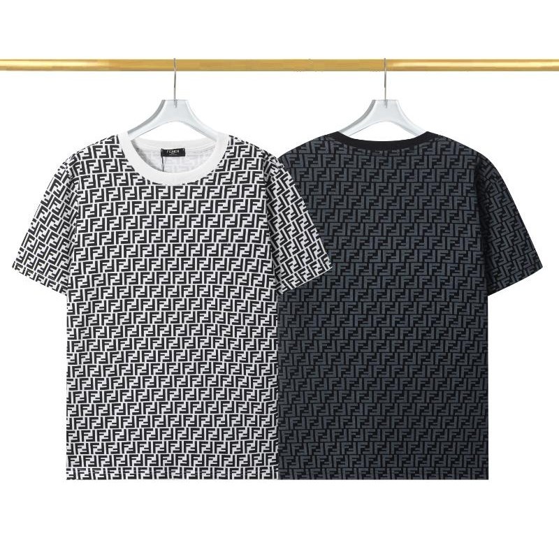เสื้อยืดคอกลม แขนสั้น พิมพ์ลาย FF สไตล์ฤดูใบไม้ผลิ และฤดูร้อน 2024