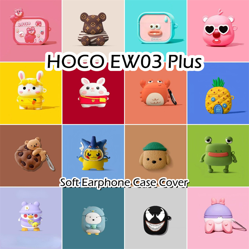 สําหรับ HOCO EW03 Plus Case การ์ตูนสร้างสรรค์ซิลิโคนอ่อนนุ่มหูฟังกรณีปลอก NO.1