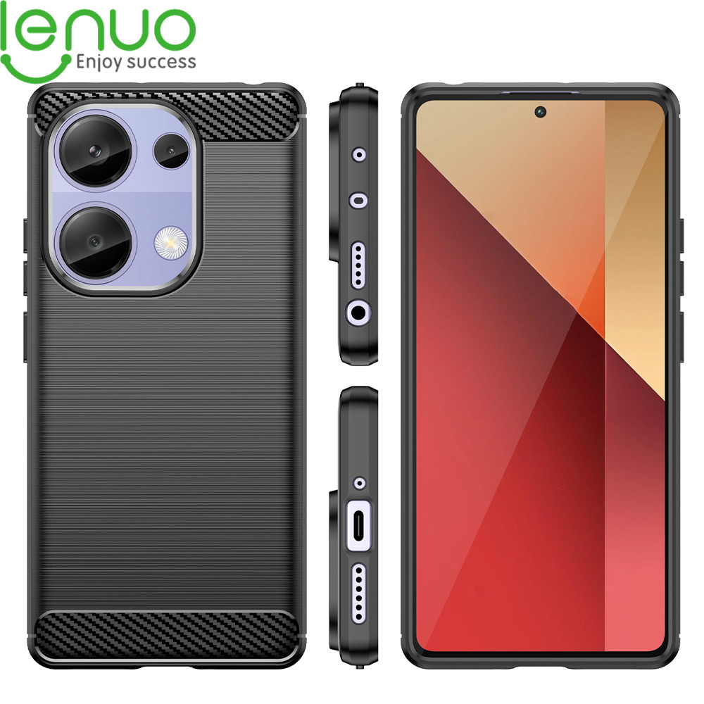 Lenuo Ultra Thin Cooling เคสโทรศัพท์สําหรับ Redmi Note 13 Pro Plus 13 Pro+ 14C 13C Poco C75 C65 F6 M6 X6 Pro 5G 4G Case ปลอกแปรง Matte Texture Anti-slip และกันกระแทกป้องกันปกหลัง