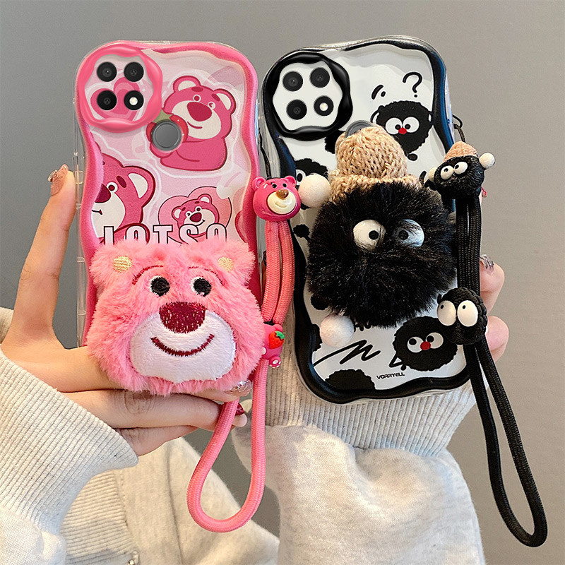 เคส oppo a15 เคสโทรศัพท์มือถือ ผ้ากํามะหยี่ขนนิ่ม ลายการ์ตูนตุ๊กตา สามมิติ น่ารัก สําหรับ a15s