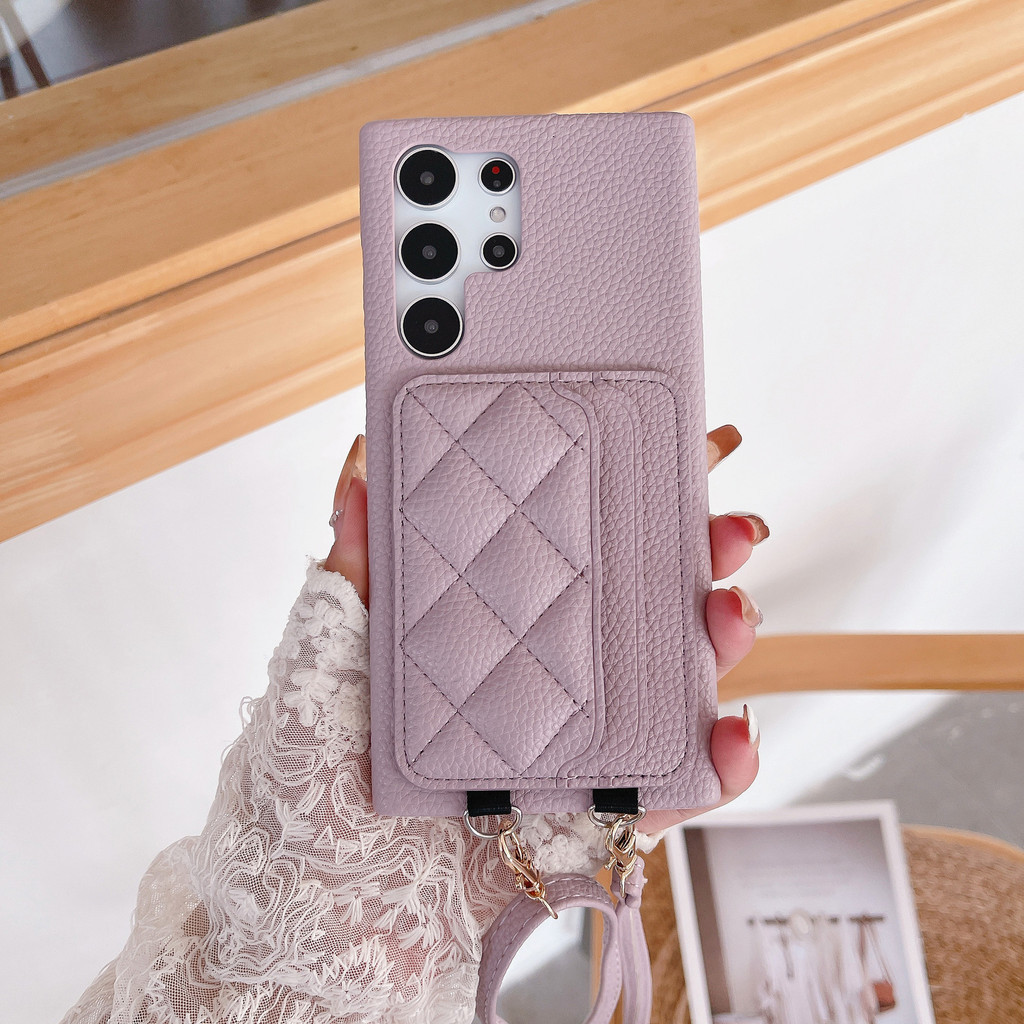 เคสโทรศัพท์มือถือหนัง พร้อมช่องใส่บัตร สําหรับ Samsung Galaxy S24 S22 Ultra Plus S23 FE A15 A25 A35 A55 A24 A34 A54 A14