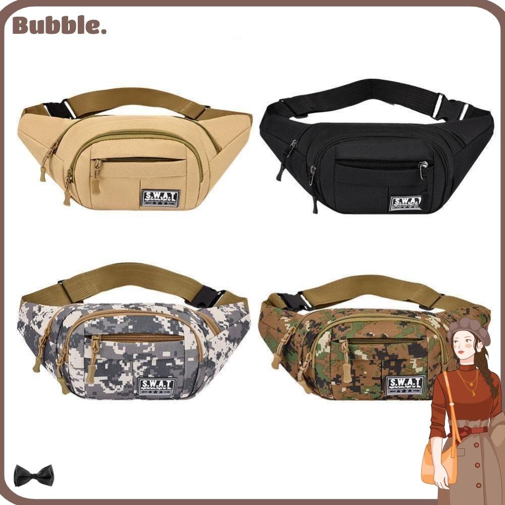 Bubble Fanny Pack กระเป๋าสะพาย ไนล่อน กันน้ํา หลายชั้น กระเป๋าใส่โทรศัพท์ ความจุขนาดใหญ่