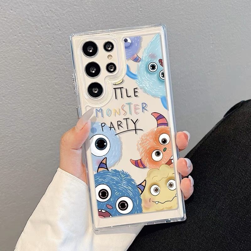 เคสโทรศัพท์ A55 เคสใส ลายการ์ตูน น่ารัก สําหรับ Samsung A05S A14 A24 A34 A15 A25 A35 A05 S24 S22 S23 FE Plus ULTRA A54