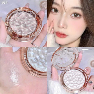 S-25🌟LEEINTO พาเลตต์ไฮไลท์ คอนทัวร์หน้า เนื้อฝุ่น กลิตเตอร์ ประกายมุก โมโนโครม กันน้ํา มีให้เลือก 3 สี