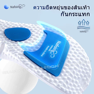 พื้นรองเท้าชั้นในทำจาก EVA นุ่ม ดูดซับแรงกระแทก และระบายอากาศได้ดี ขนาด 35-46