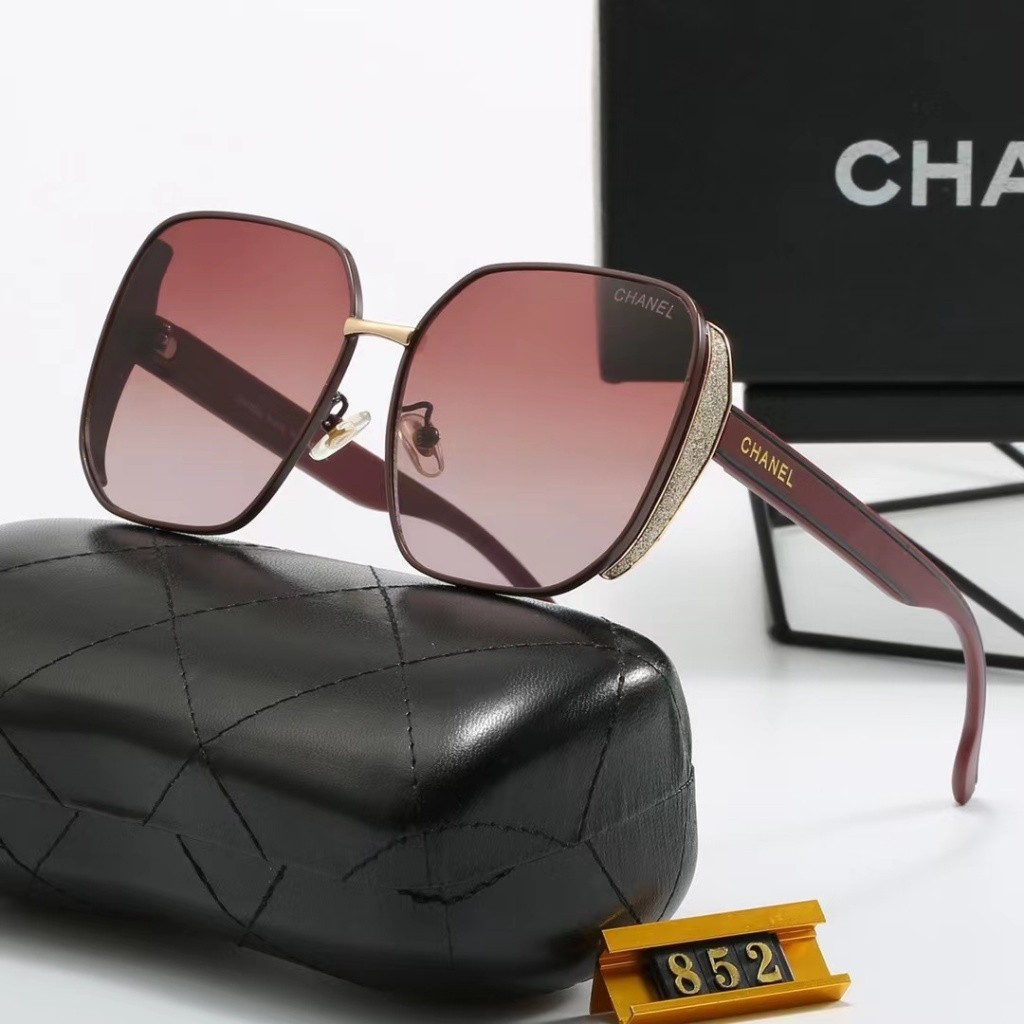 Chanel สไตล์ใหม่ ผู้ชาย ผู้หญิง แว่นตากันแดด แฟชั่นลําลอง แว่นตากันแดด อินเทรนด์ เดินทาง แว่นตากันแดด 852f