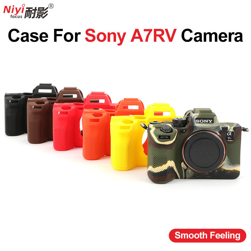 เคสซิลิโคนยาง TPU แบบนิ่ม ป้องกันกล้อง สําหรับ Sony A7R5 A6400 A6500 A6000 A6300 A6700