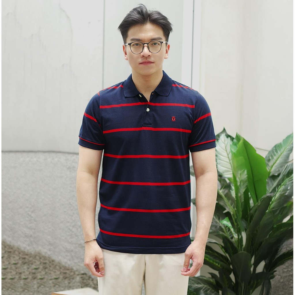 เสื้อโปโลผู้ชาย MATSUDA Uruma Navy คอปก