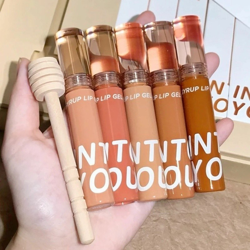 Into YOU Sweet Lip Gloss Heart Mush with YOU Syrup Lip Gloss Moisturizing Moisturizing Gloss Mirror 