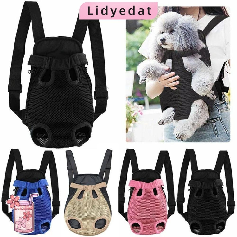 Lidyedat165 Pet Carrier Backpack, Breathable Puppies Dog Backpack Carrier, Dog Front Carrier Adjusta