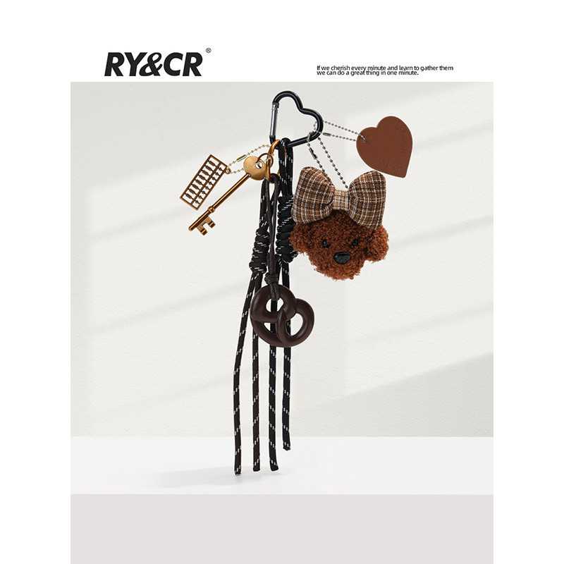 🐻ตุ๊กตาห้อยกระเป๋า จี้กระเป๋า Original Alkali Water Bread Teddy Puppy Bag Pendant miu Series Doll Plush Car Womens จี้พวงกุญแจ พวงกุญแจหมา keychain bag charm ห้อยกระเป๋า