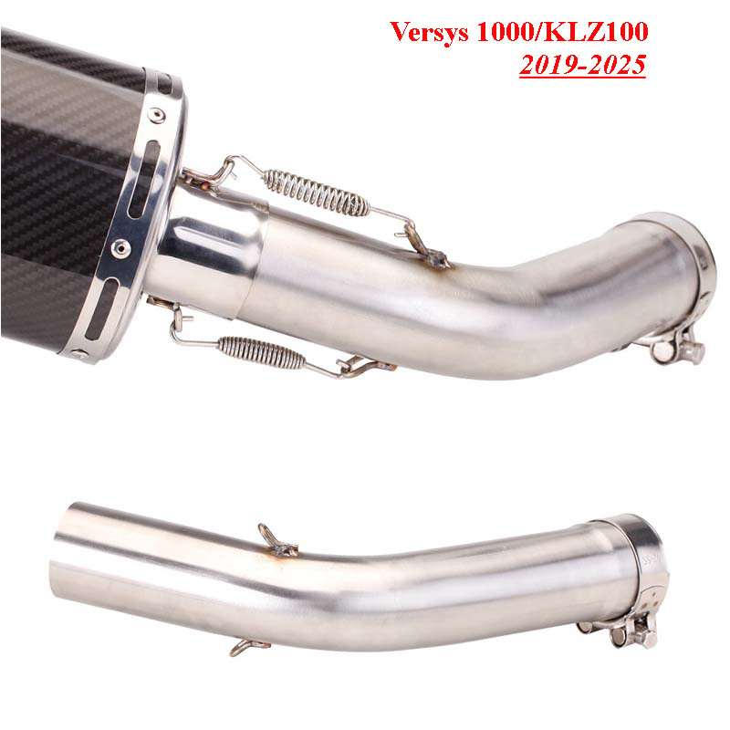 ท่อลิงค์แบบสวมสําหรับ Versys1000 2019-2025 KLZ1000 เชื่อมต่อ 2"/51MM ID Mufflers