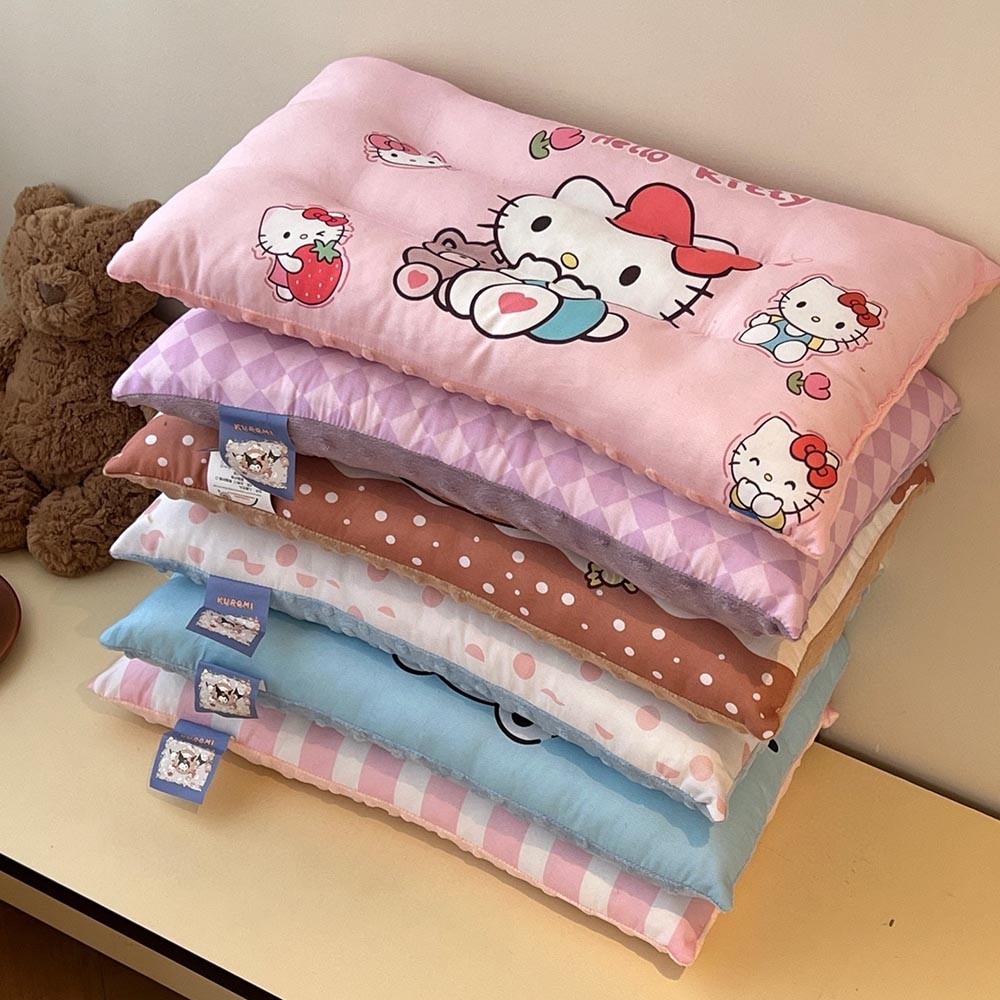 หมอนซานริโอ หมอนหนุนนอนน้อย Baby Low Sleep 30*50ซม. หมอนนุ่ม Hello Kitty Melody Kuromi
