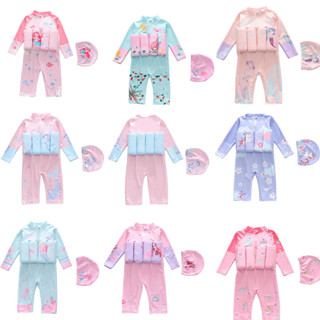 เด็กลอยตัวชุดว่ายน้ําชุดว่ายน้ําชิ้นเดียวสําหรับเด็กลอยผื่นย…