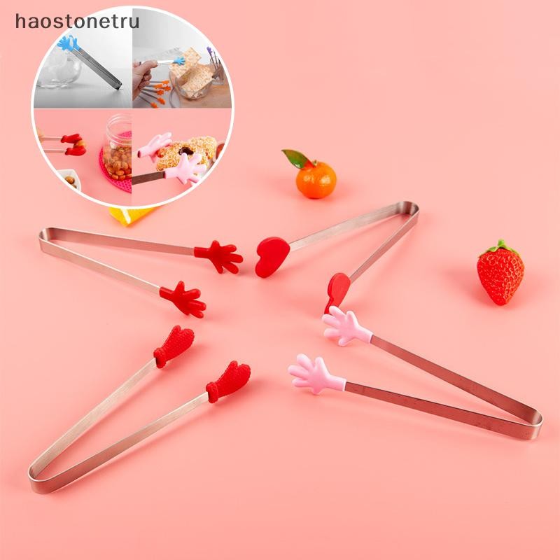Ost 1PC ห้องครัวน่ารักซิลิโคนคลิปอาหารขนมปัง BBQ คลิปทนอุณหภูมิสูงและต้มซิลิโคนคลิป N