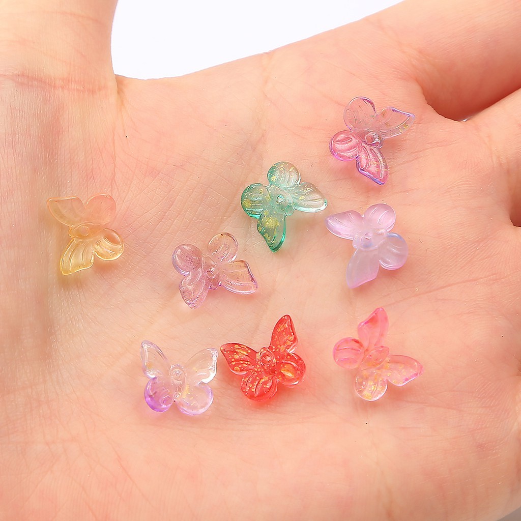 10 ชิ้น/ล็อตสี Lampwork ลูกปัดผีเสื้อรูปร่างลูกปัดแก้วสําหรับต่างหูเครื่องประดับทําทําด้วยมือ DIY สไตล์โบราณอุปกรณ์เสริม ราคา ถูกที่สุด ดีลบีเคเค แกลเลอรีภาพที่ 3