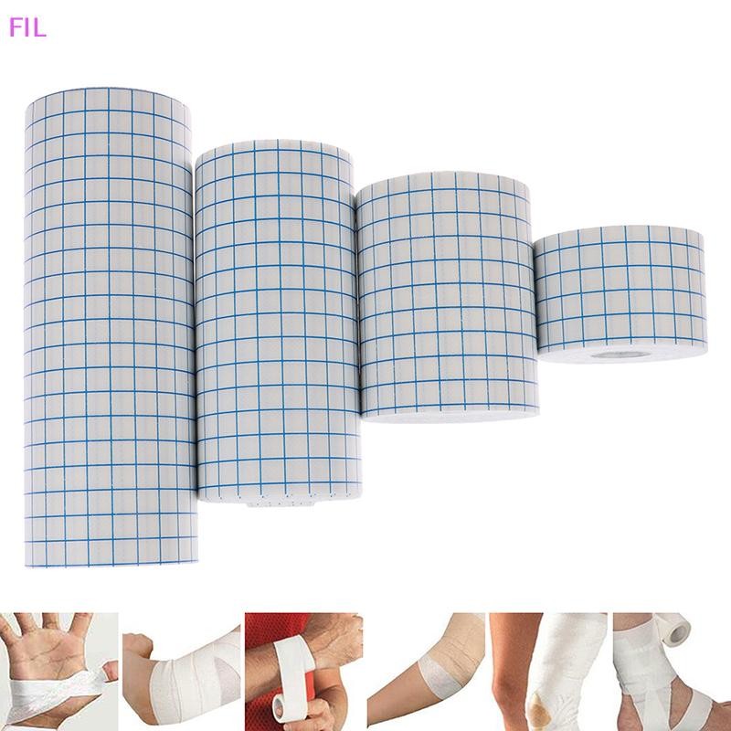 Fil 1 ม้วน 4 ขนาดกันน้ํากาวปิดแผล Dressing Medical Fixation Tape Bandage OP