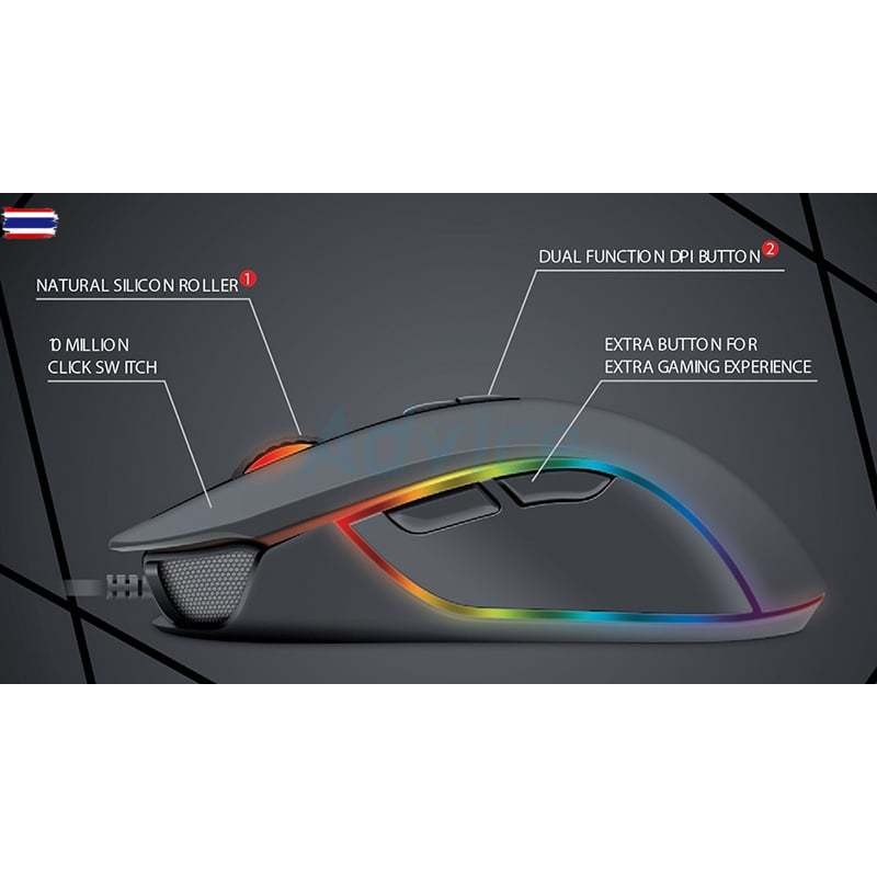 MOUSE FANTECH X9 THOR BLACK