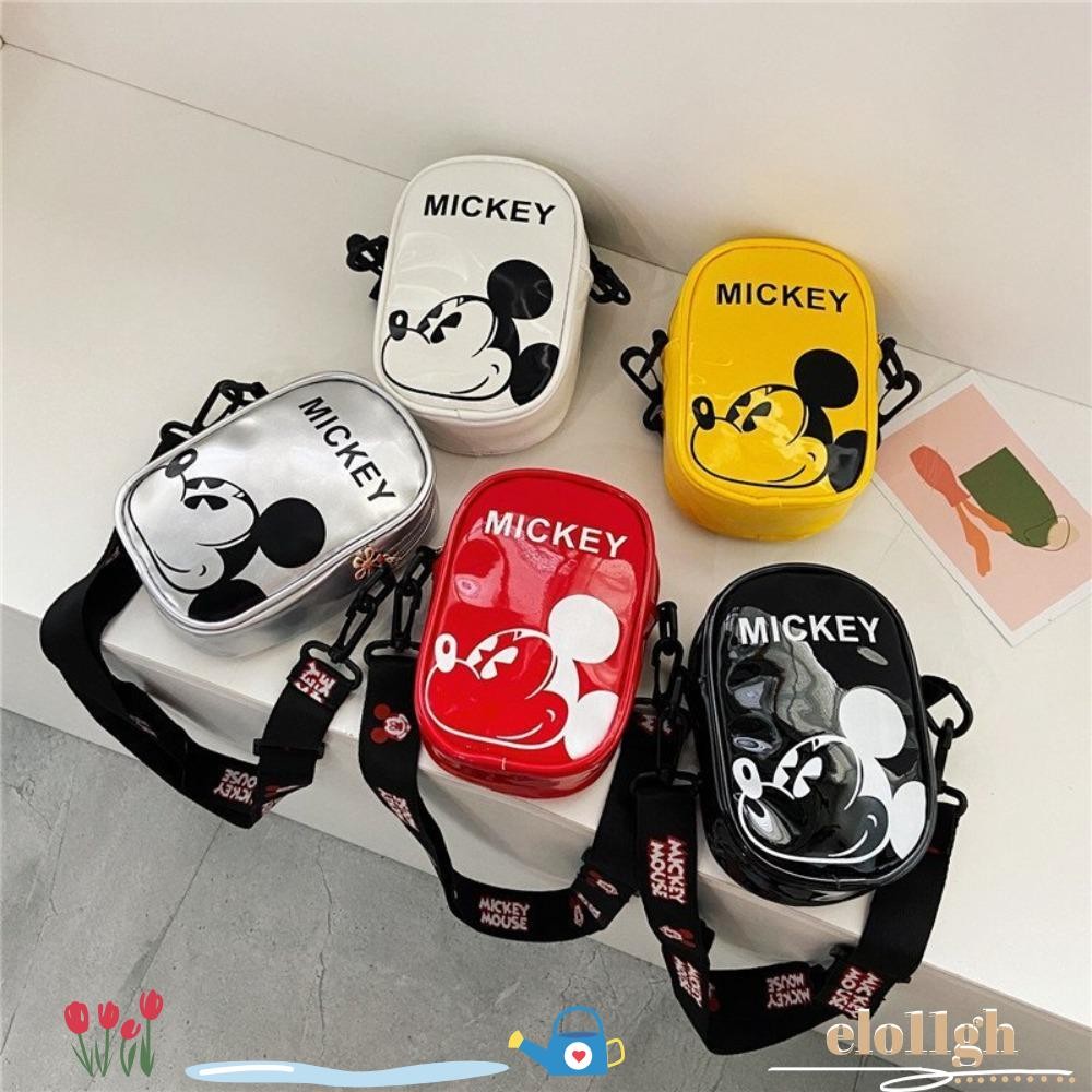 กระเป๋าถือ ELO11 กระเป๋าสะพายมิกกี้ความจุขนาดใหญ่ 2024 อินเทรนด์ Casual Messenger Bag Party