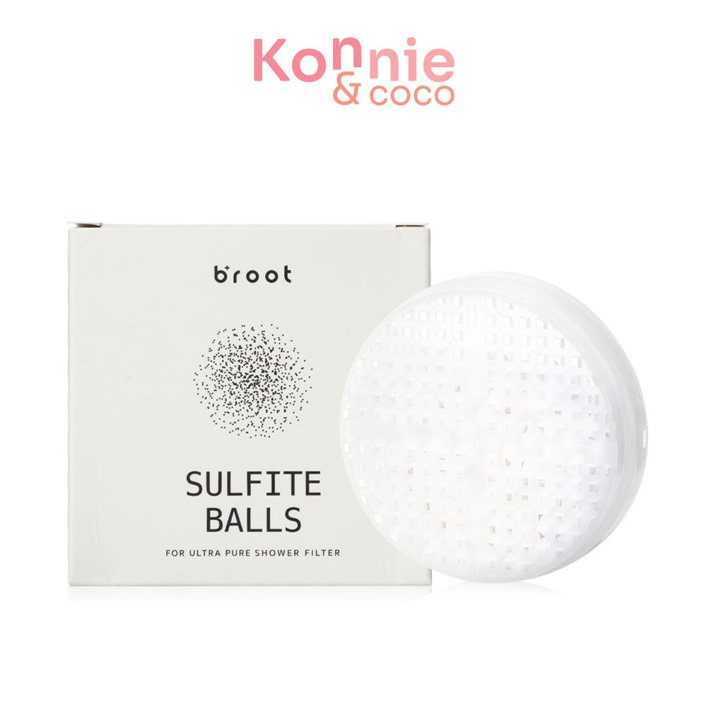 Broot Sulfite Balls For Ultra Pure Shower Filter 1pc นวัตกรรมแคลเซียมซัลไฟต์.