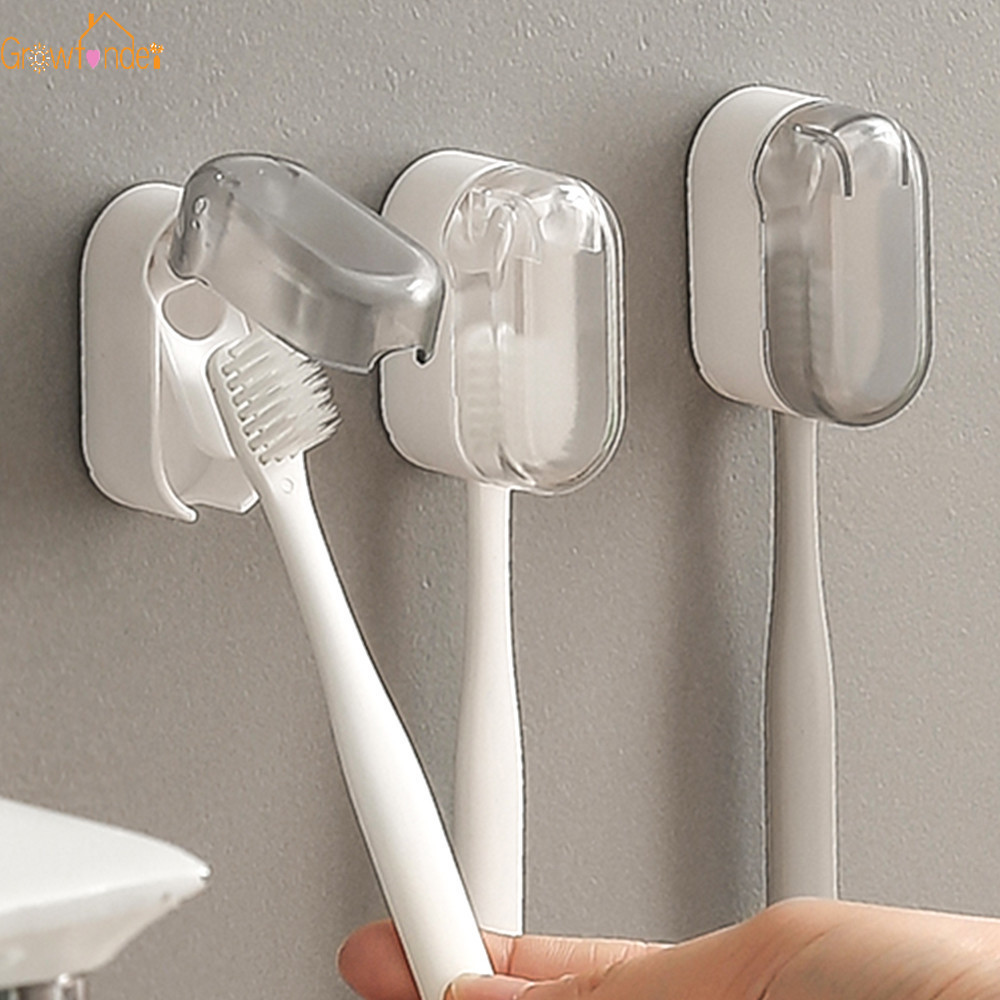 ที่เก็บแปรงสีฟัน แบบพลิกด้านบน แบบพกพา สไตล์มินิมอล พร้อมฝาปิด ติดผนัง กันฝุ่น เหมาะกับการเดินทาง โรงแรม ห้องน้ํา