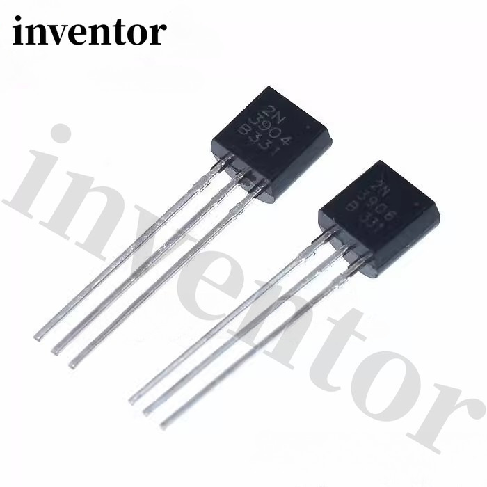 ไตรโอดพลังงานต่ํา 2n3904 2n3906 TO-92 NPN 3904 PNP 3906 50 ชิ้น