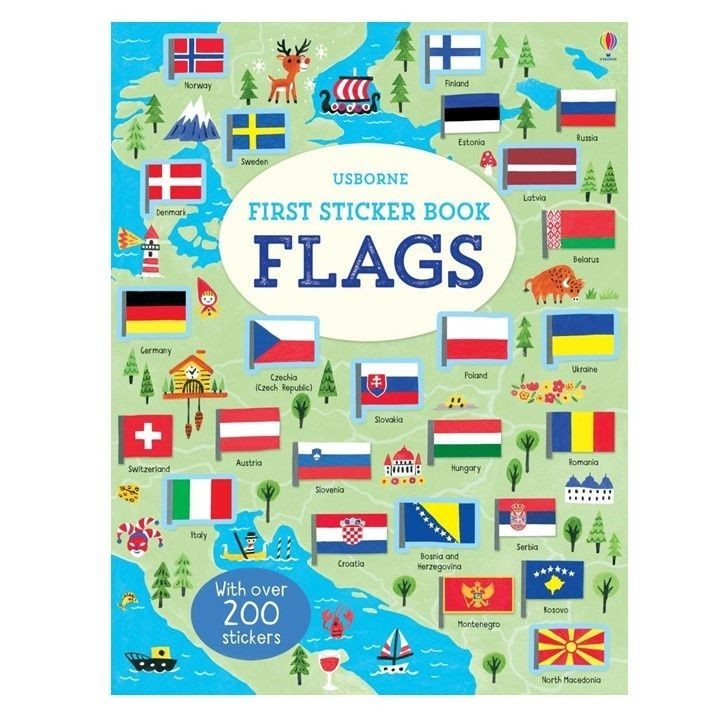 Usborne First Sticker Book Flags