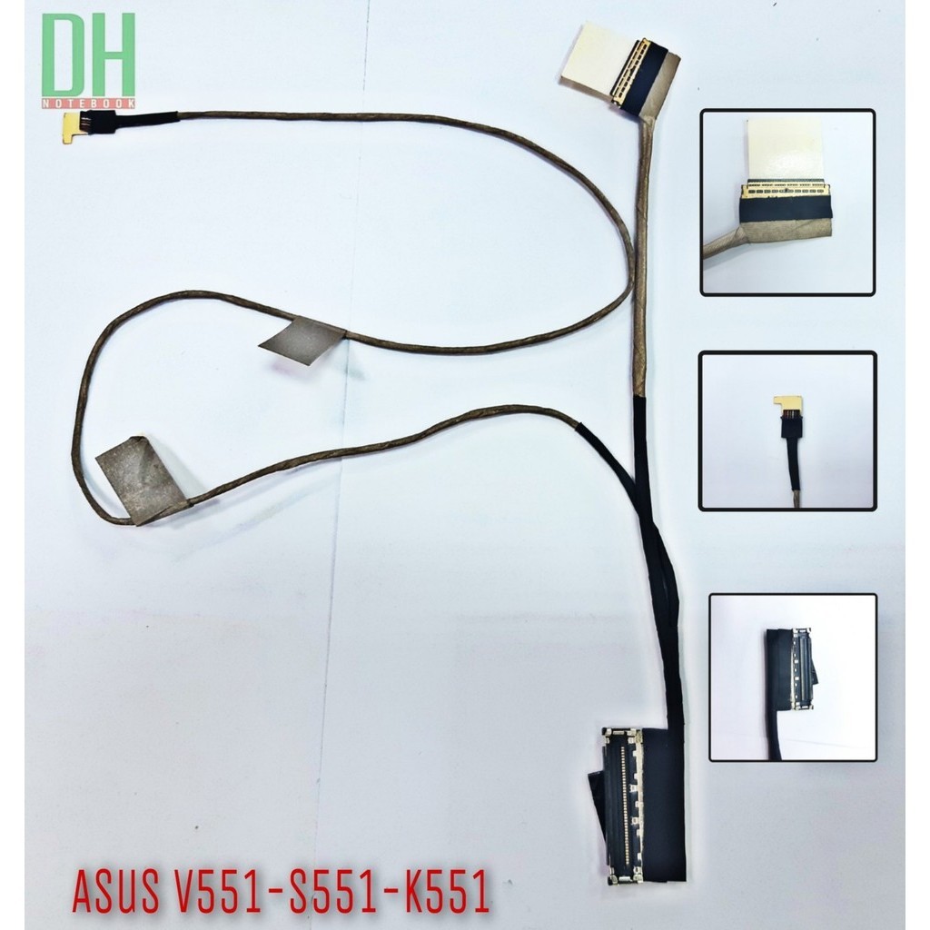 อะไหล่ สายแพรจอ โน๊ตบุ๊ค ASUS K551, S551, V551, K551L, K551LA Laptop Video Cable 30-pin
