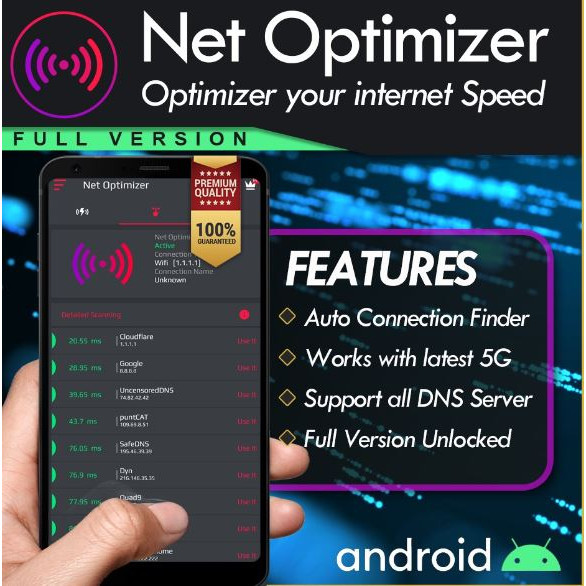 🤖ANDROID🤖 Net Optimizer V1359 2023 🔥LATEST🔥 – Optimize Your Internet Speed Apk