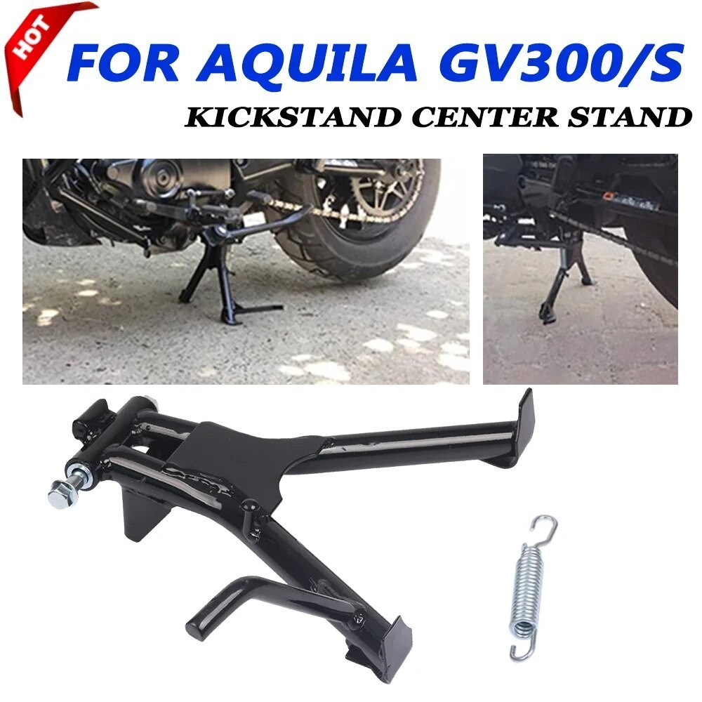ZC Motorcycle Kickstand Center Parking Stand Support Middle Bracket For HYOSUNG Aquila GV300S GV300 GV 300 S GV 300S Acc