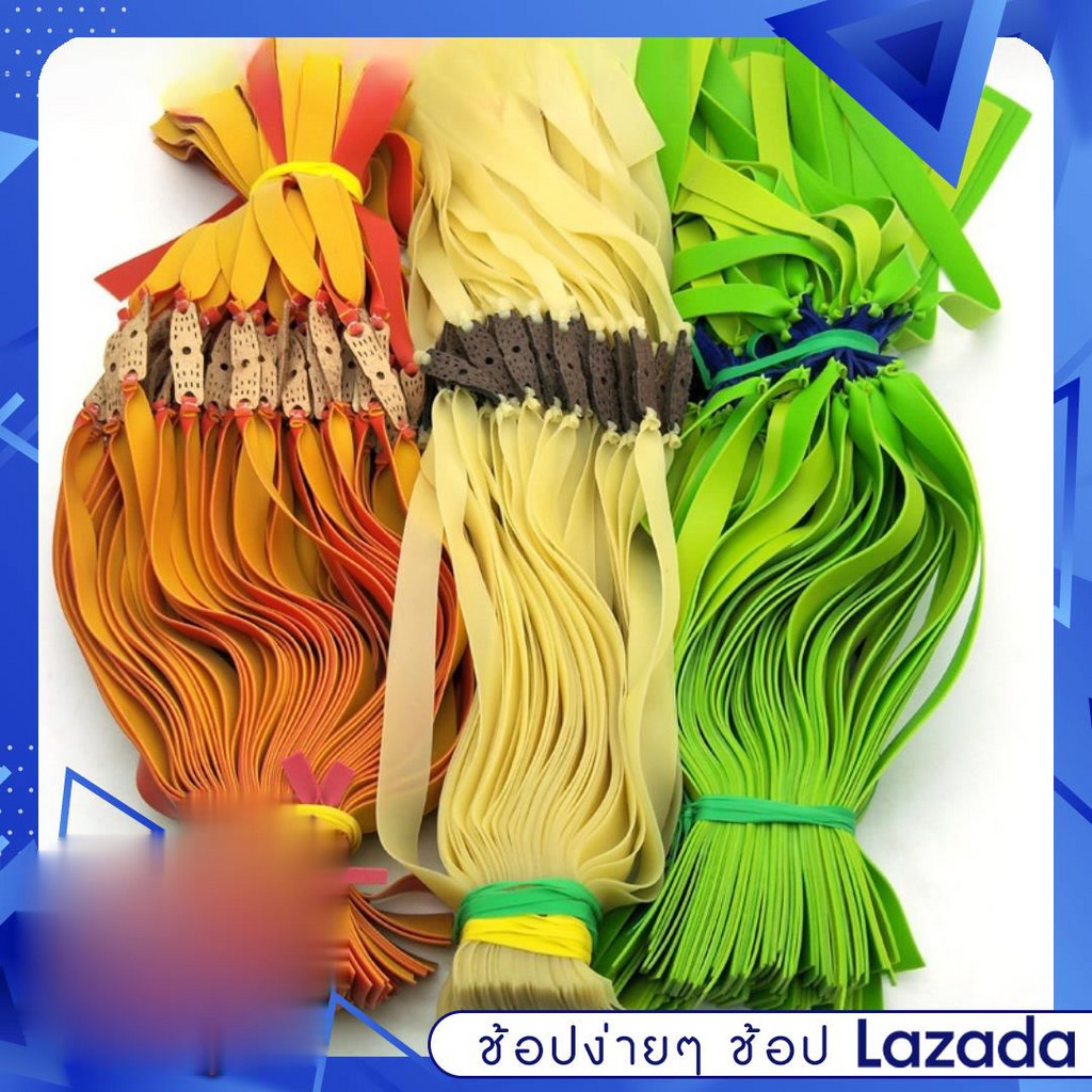 ยางหนังสติ๊กแบน ขนาด 0.7 0.8 1.0 1.2 1.5 2.0 มัดสำเร็จ ยางแบน ยางกลม มัดสำเร็จ กีฬาประเภทเกมยิง - รูปที่ 3