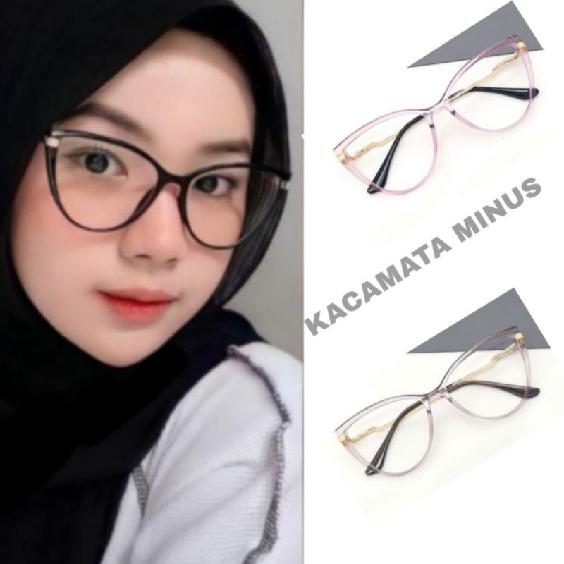 กรอบแว่นตาผู้หญิง 4841 เลนส์ตาแมวลบป้องกันรังสีคอมพิวเตอร์ GADGET PHOTOCROMIC