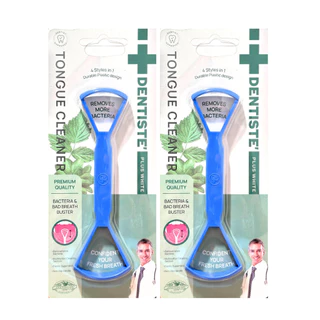 Dentiste Plus White Tongue Cleaner ชุดทำความสะอาดลิ้น ใช้ได้ 2 ด้าน เดนทิสเต้ [DKP]