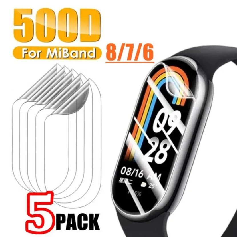 เหมาะสําหรับ เสี่ยวหมี่ ไมล์ วงดนตรี 9 8 6 5 4 3 เอ็นเอฟซี ฟิล์มไฮโดรเจลป้องกันหน้าจออุปกรณ์เสริมสําหรับ ไมล์band 8 7ฟิล์มนุ่มไม่ใช่แก้ว