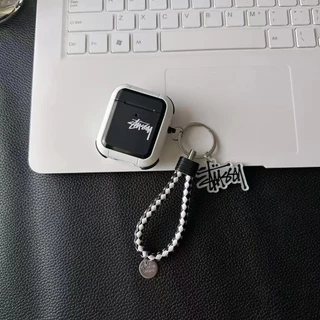 STUSSY เคสหูฟังหนังนิ่ม พร้อมสายคล้อง สําหรับ Airpods Pro 2nd Gen 1 2 Pro 3