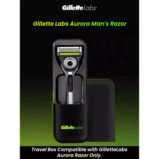 Gillette Labs Razor Aurora Series Flexdisc ใบมีดเหนี่ยวนํา 5 ชั้น Sharp เคราโกนหนวดมีดโกนสําหรับผู้ชายพร้อมขาตั้ง