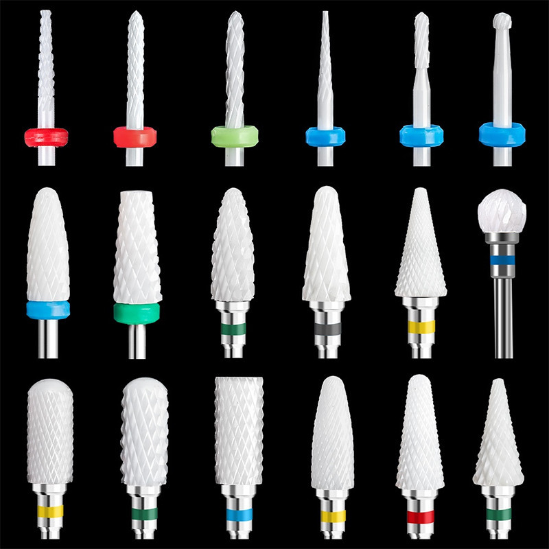 Ur SUGAR เซรามิคไฟฟ้าเจาะเล็บสําหรับเล็บ Pedicure อุปกรณ์เสริมเล็บหัวตัด Bit Remover ตะไบเล็บ