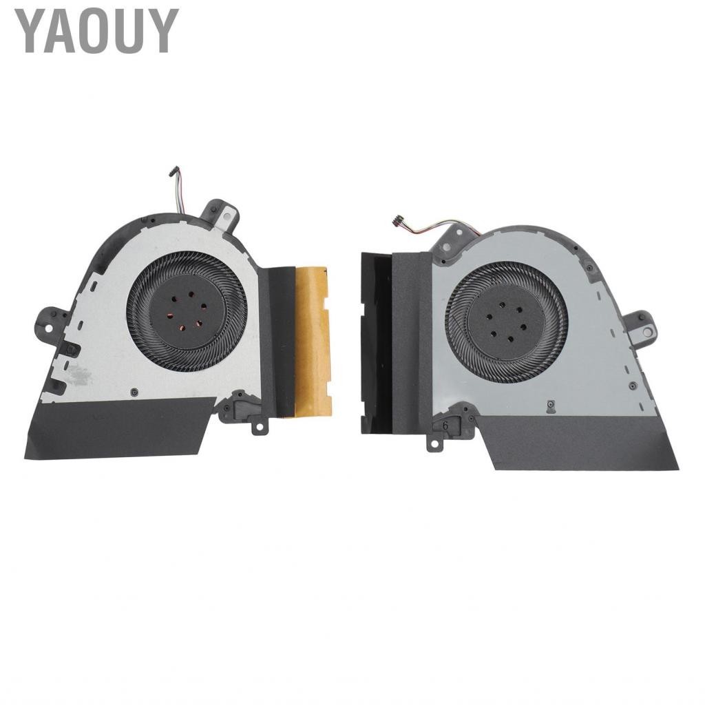 Yaouy Laptop Cooling Fan  Reliable Better Heat Dissipation 4 Pin Power Connector Replacement for Asus ROG Zephyrus GA502D GA502DU