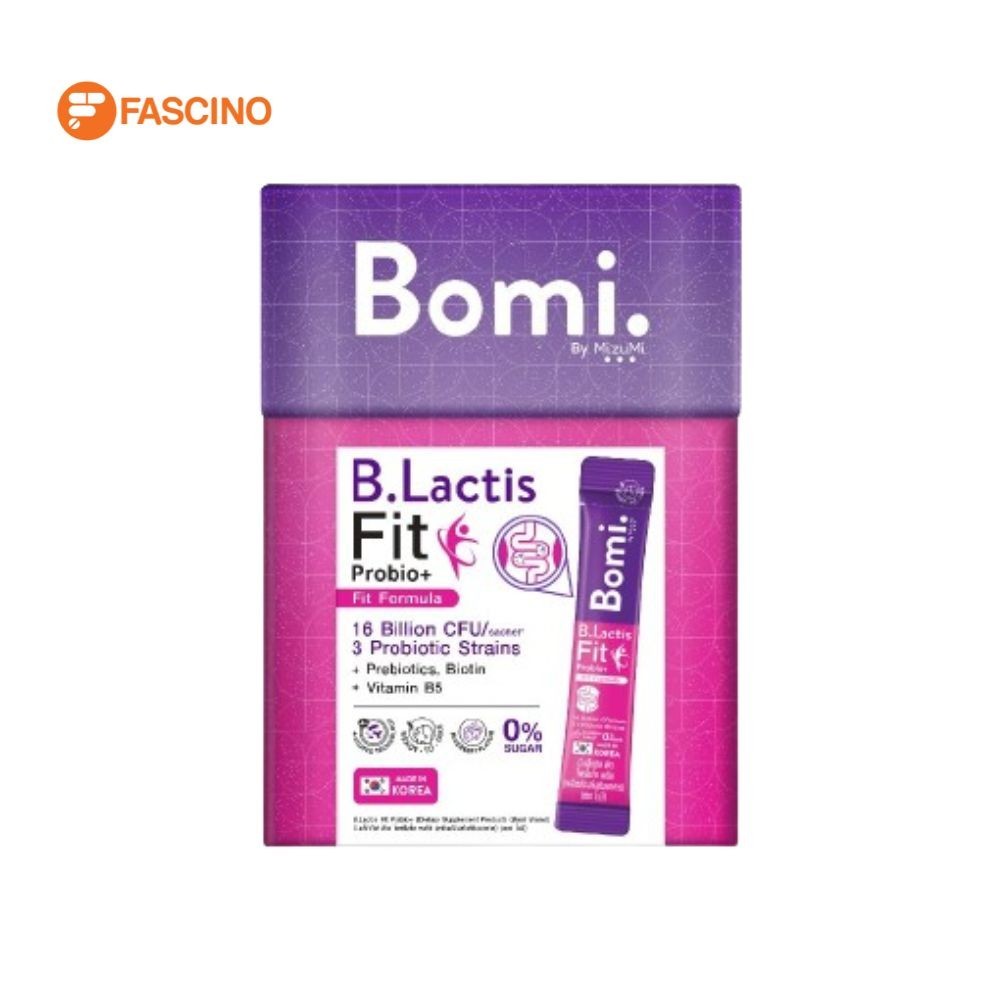 BOMI B.Lactis Fit Probio+ ผลิตภัณฑ์เสริมอาหารโพรไบโอติก (กล่อง 14 ซอง)
