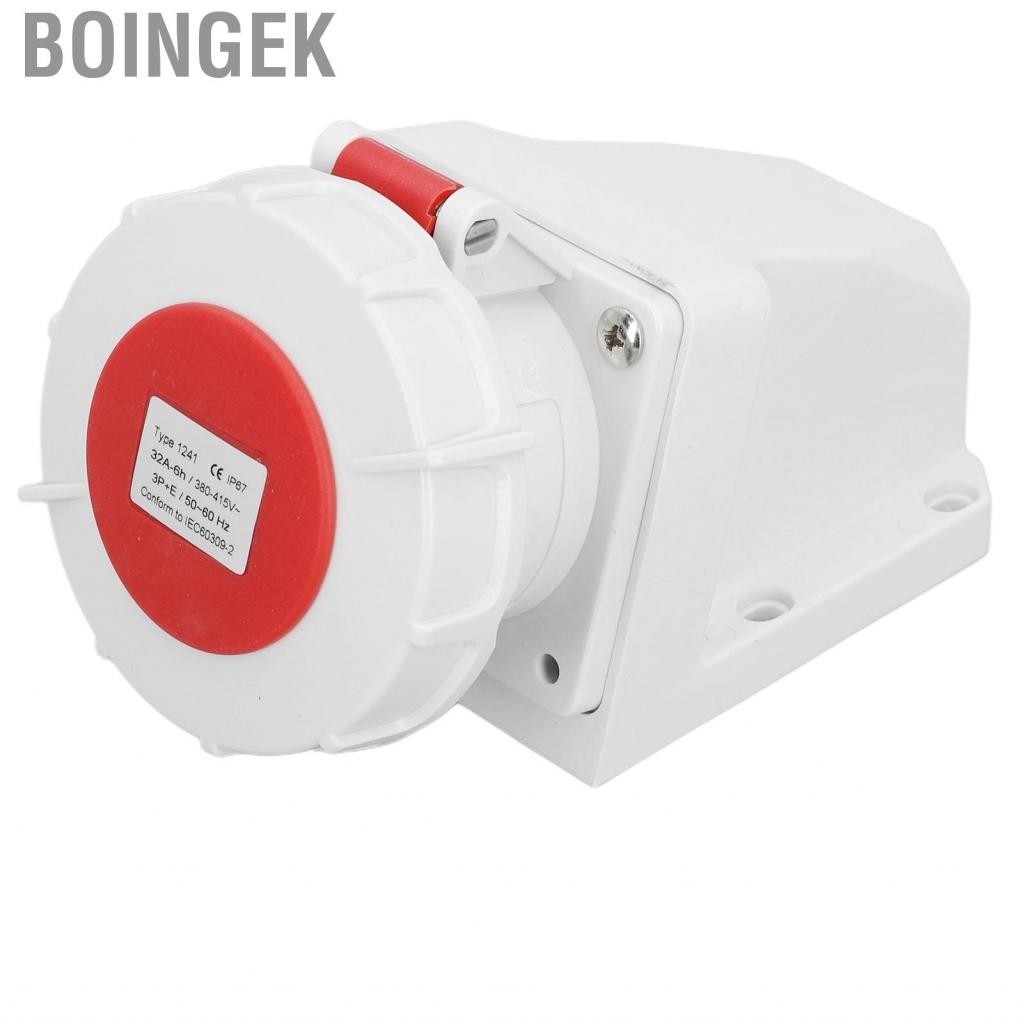 Boingek Industrial Open Socket 4-Core 32A 3P+E Connector 380-415V(1241) New
