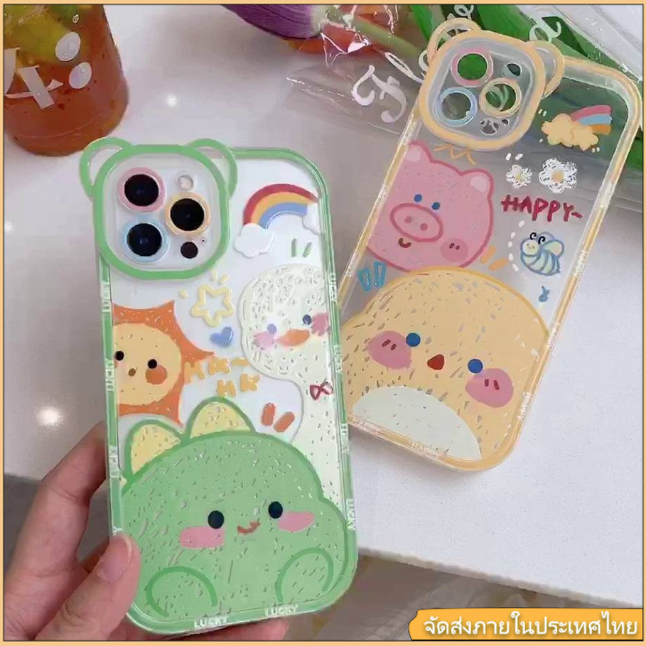 ลายการ์ตูนเคสโทรศัพท์มือถือ การแสดงออกของคู่รัก การป้องกันกล้องสําหรับ iPhone 7 8 11 12 13 14 Pro Max X XR XS Max Plus