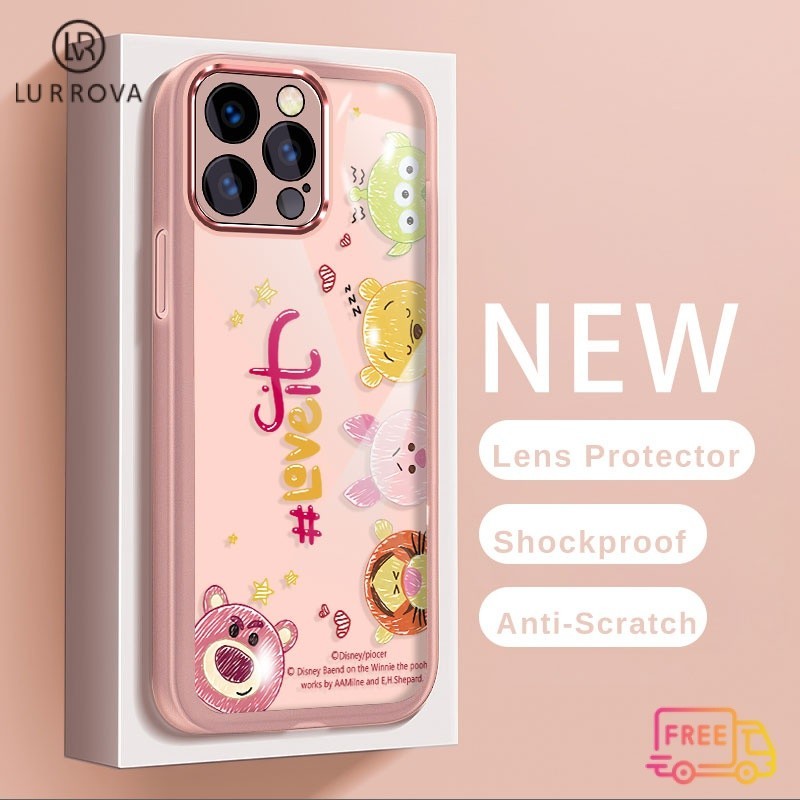 เคสโทรศัพท์มือถือ TPU กันกระแทก ลายการ์ตูนหมีสตรอเบอร์รี่น่ารัก สําหรับ VIVO Y17S V30 5G V29 V29E
