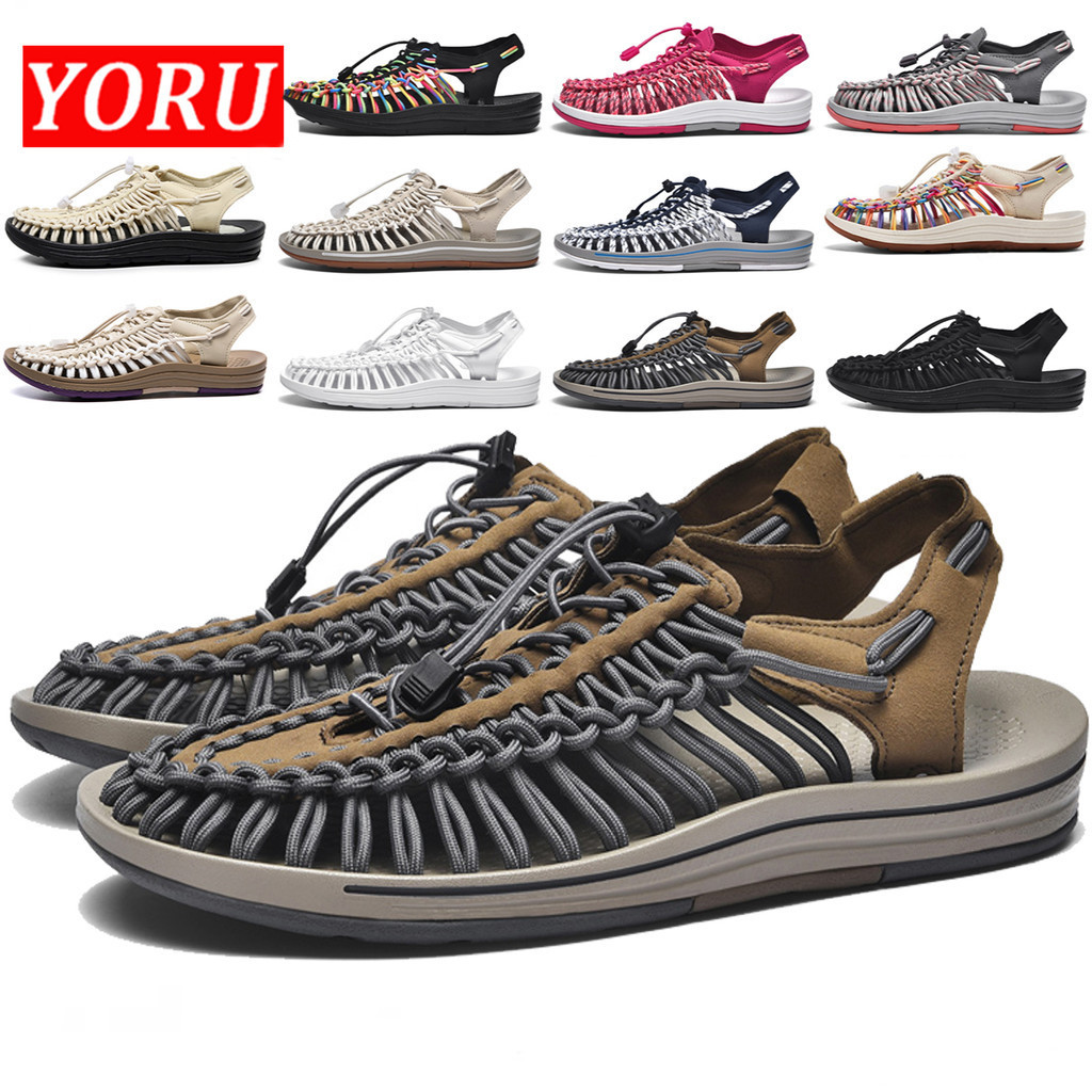 ไทย ส่ง- แบรนด์ KeNen รองเท้าแตะชายหาดสําหรับผู้ชายยามว่าง 2024 ขนาดระบายอากาศ 35-44