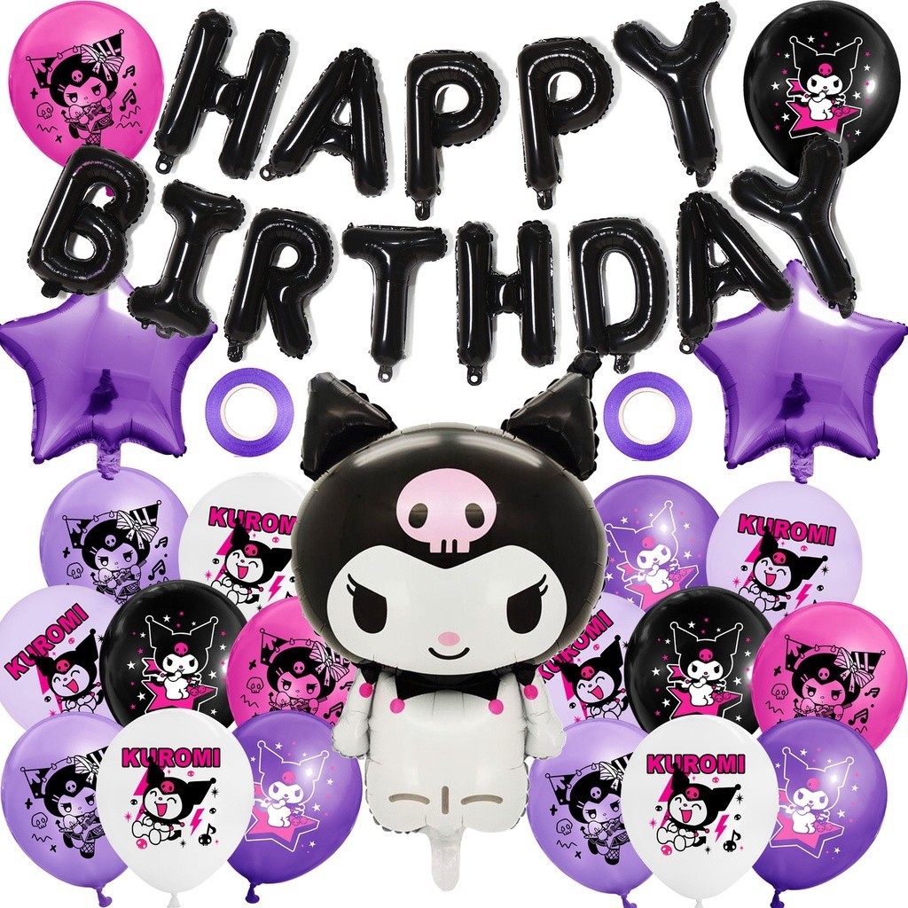 [จัดส่ง 24 ชั่วโมง] ลูกโป่ง ลายการ์ตูน kuromi kuromi Fantasy Magic Balloon สําหรับตกแต่งปาร์ตี้วันเกิดเด็ก