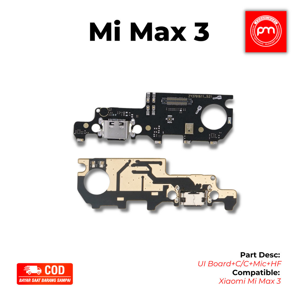 Ui บอร์ดเชื่อมต่อที่ชาร์จ Xiaomi MI Max 3