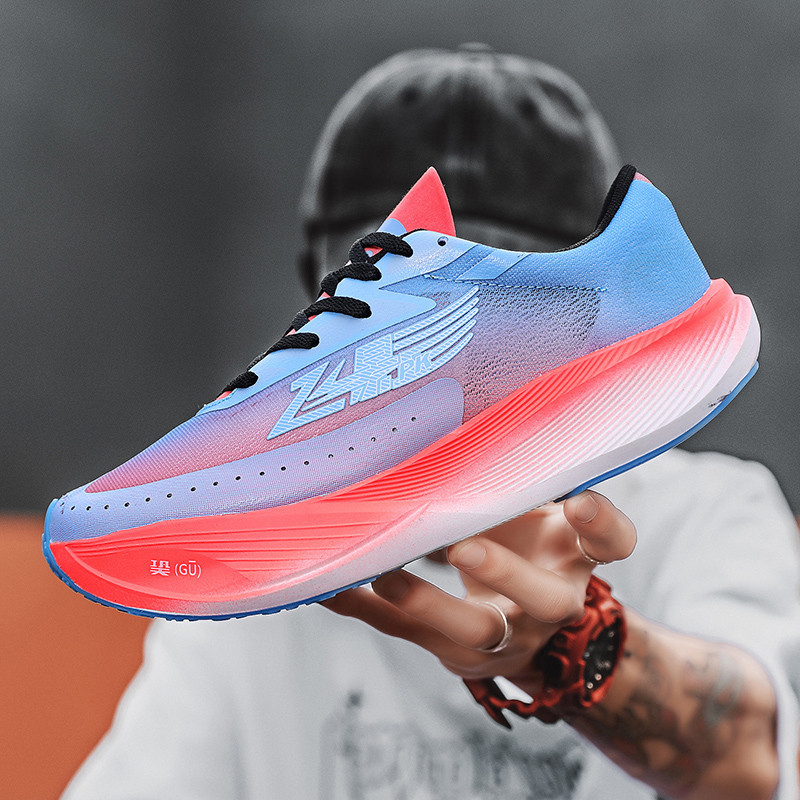 Flying Shadow PB3.0 รองเท้ากีฬา รองเท้าวิ่งมาราธอน คาร์บอน สีชมพู สําหรับผู้ชาย ผู้หญิง 2 pro